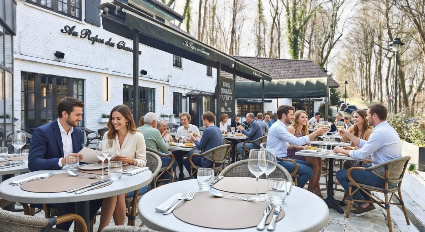Au Repos des Chasseurs, terrasse, forêt de Soignes