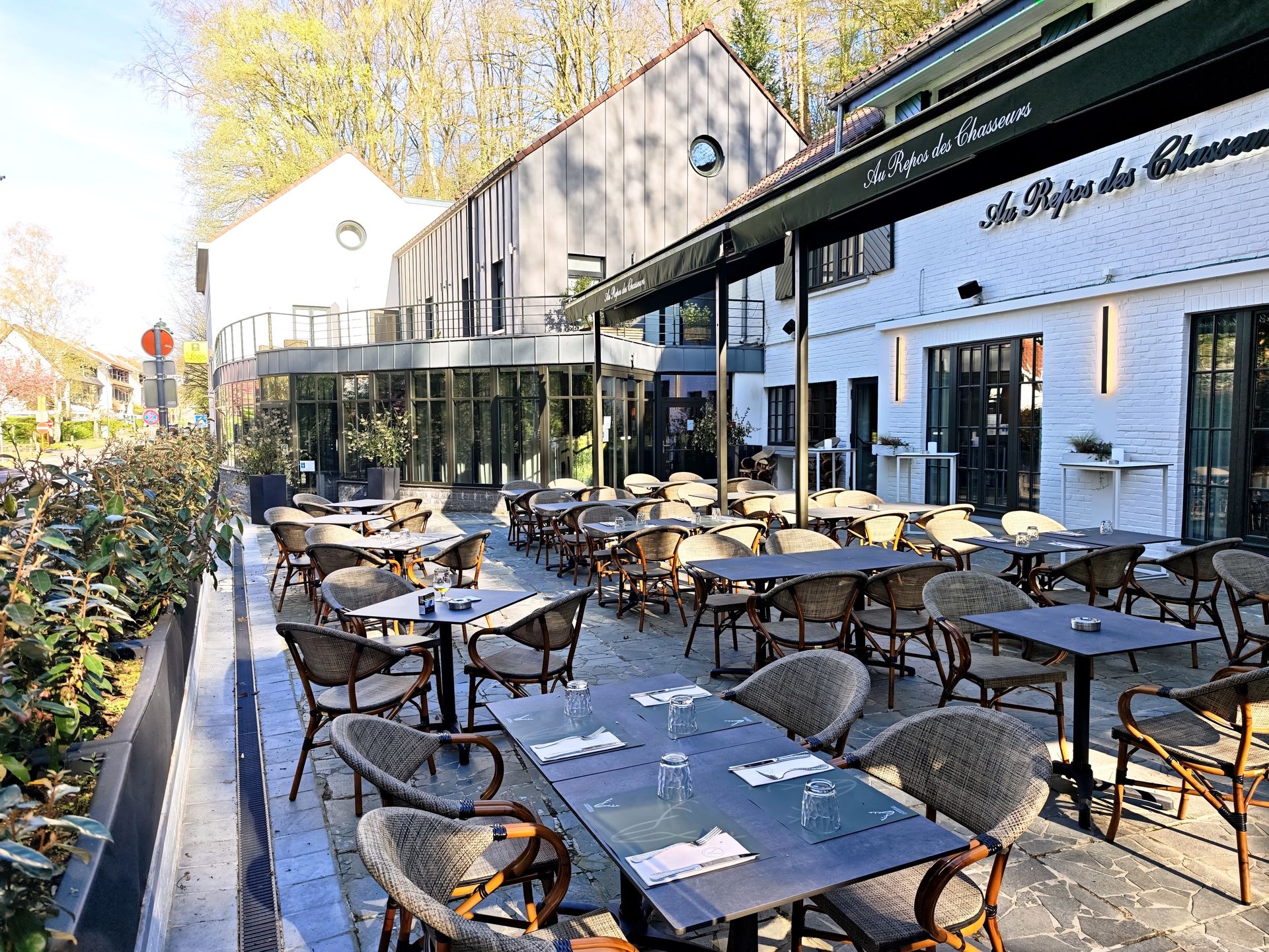 Au Repos des Chasseurs, terrasse, forêt de Soignes